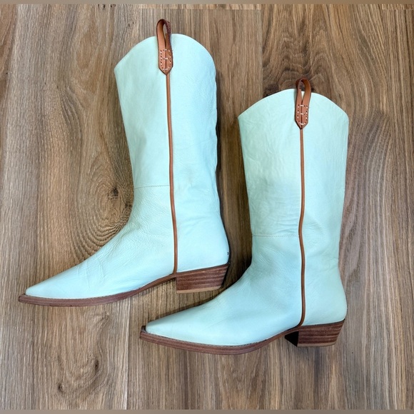 We The Free Montage Tall Boots Cactus Milk Leather Size 40 US 9.5 EUC - Picture 9 of 9